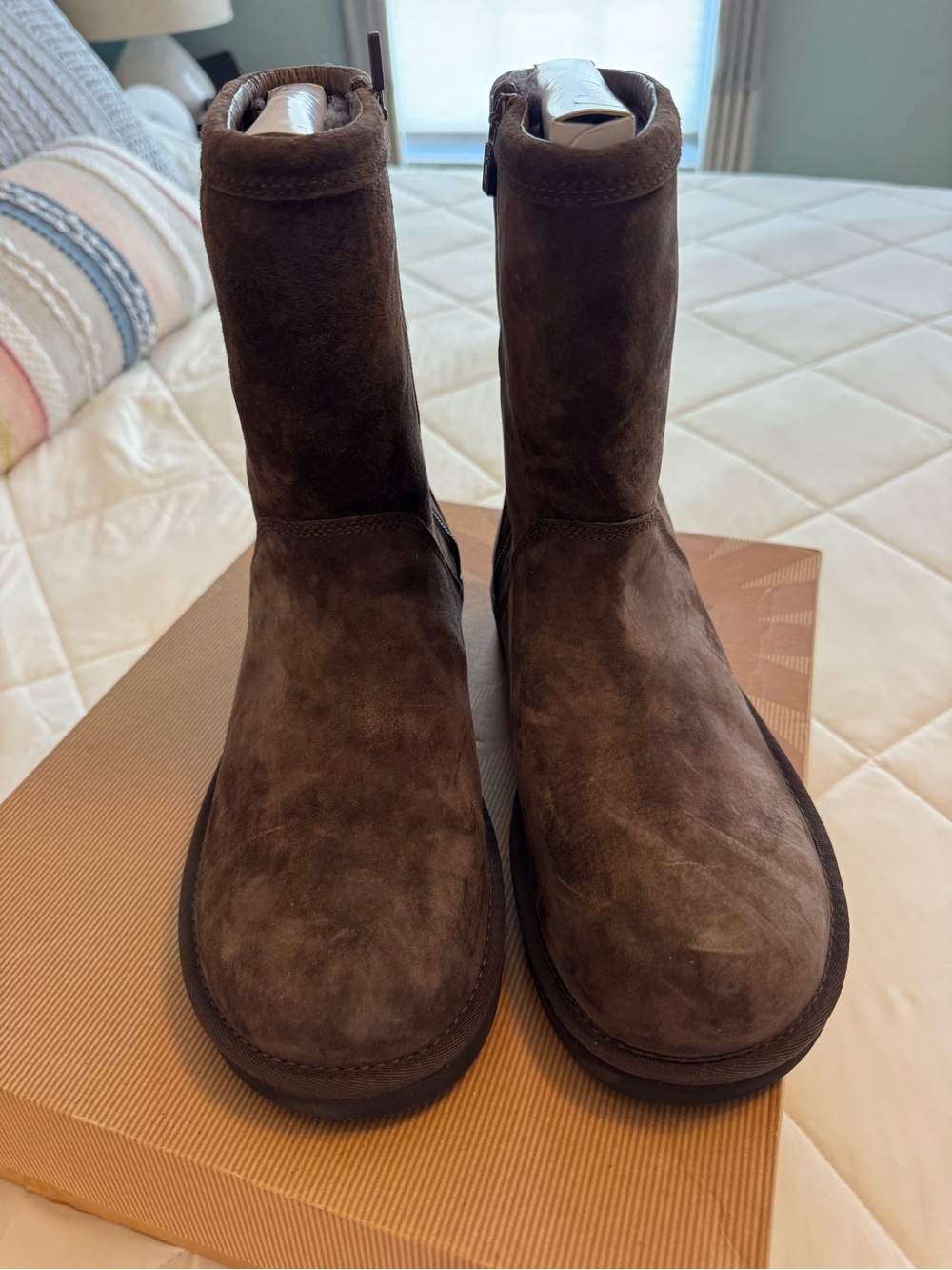 UGG Women's Dark Brown Suede Mid-Calf Boots